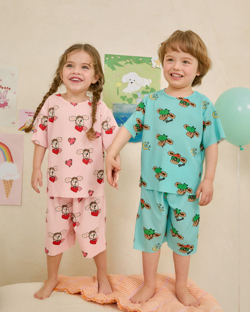 [26S] Crinkle All-Over Loungewear