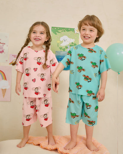 [26S] Crinkle All-Over Loungewear