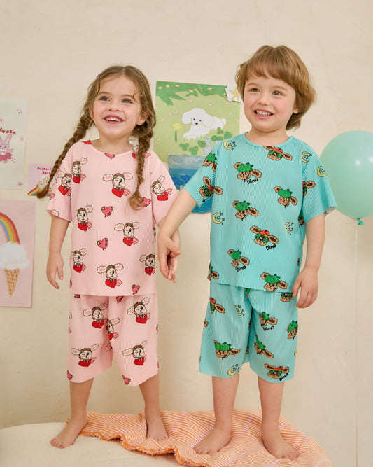 [26S] Crinkle All-Over Loungewear