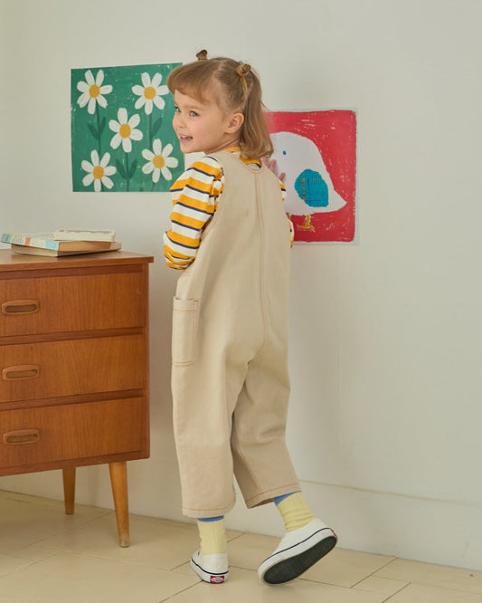 Woven Balloon Point Overalls