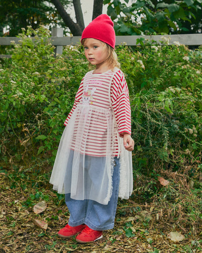 Tulle Layered Ruffle Dress