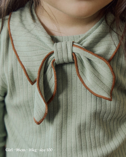 [26F] Layered Scarf Blouse