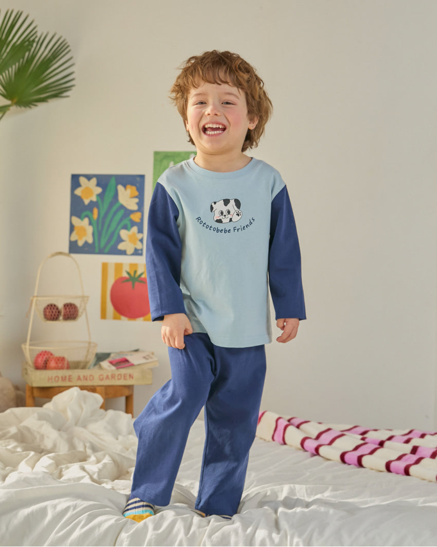 Bamboo Color Block Loungewear