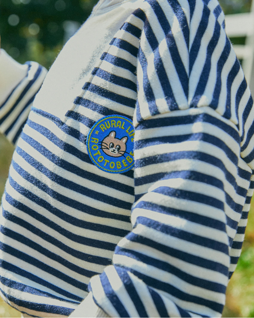 French Terry Half-Zip Stripe Set