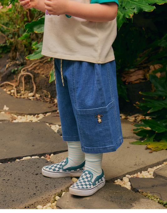 [26S] Denim Bermuda Pants