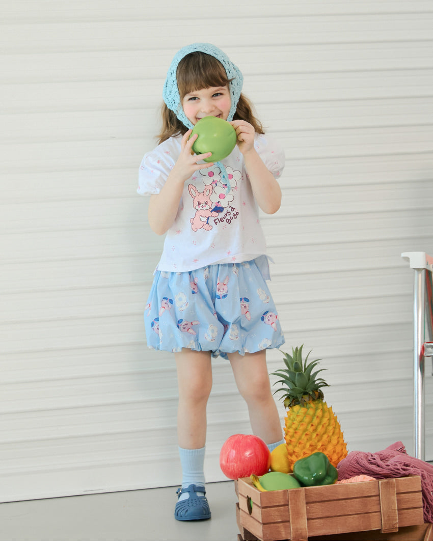 [26S] Single Jersey Puff Sleeve T-Shirt