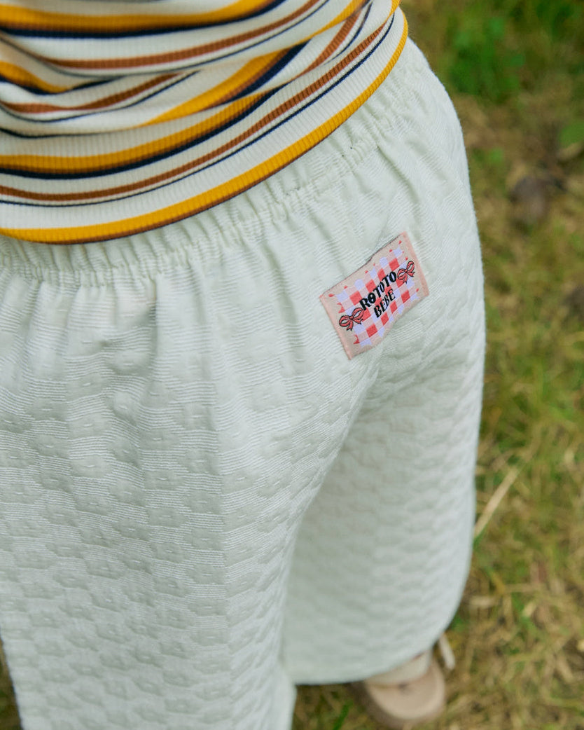 Woven Jacquard 3/4 Pants