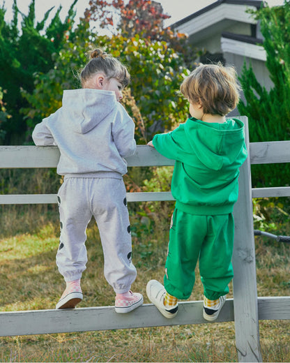 French Terry Point Hoodie Set