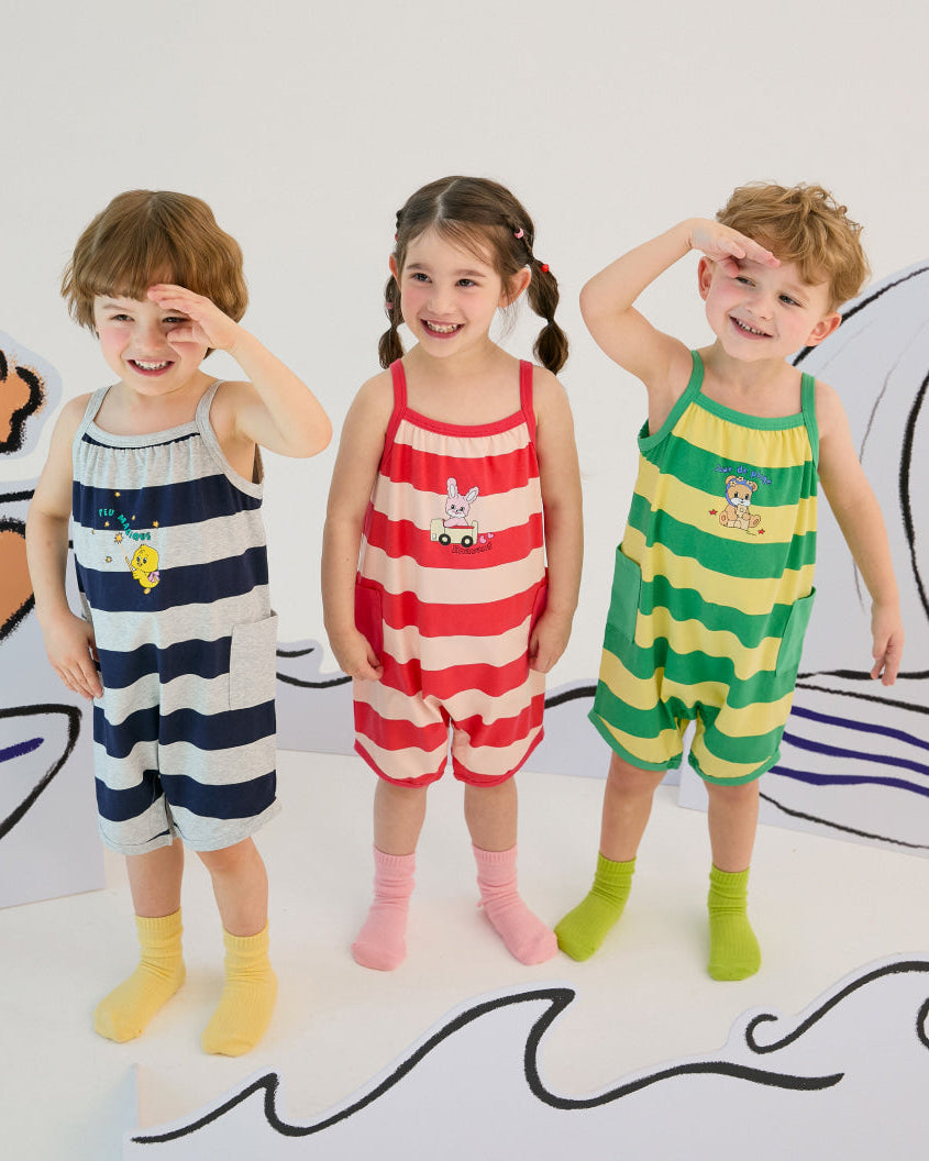 [26S] Stripe Jumpsuit