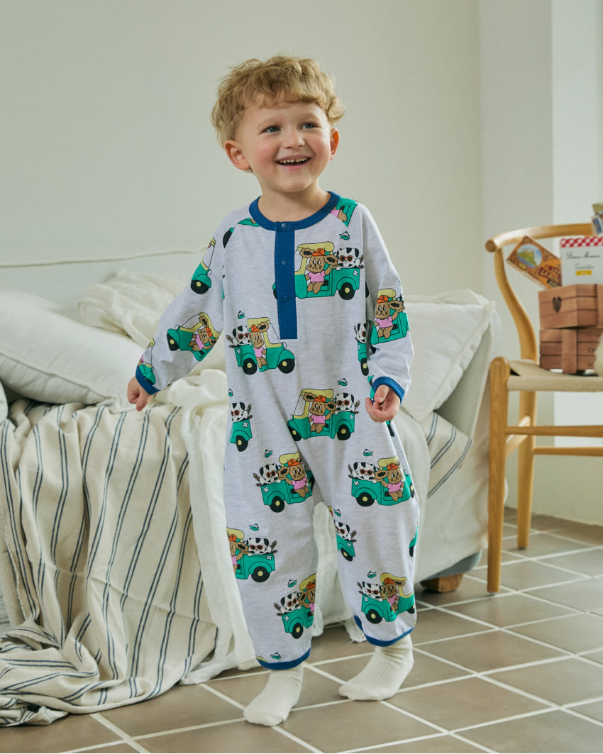 Cotton Modal All-Over Quick-Open Loose Fit Suit