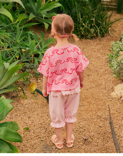 [26S] Crinkle All-Over Crop T-Shirt