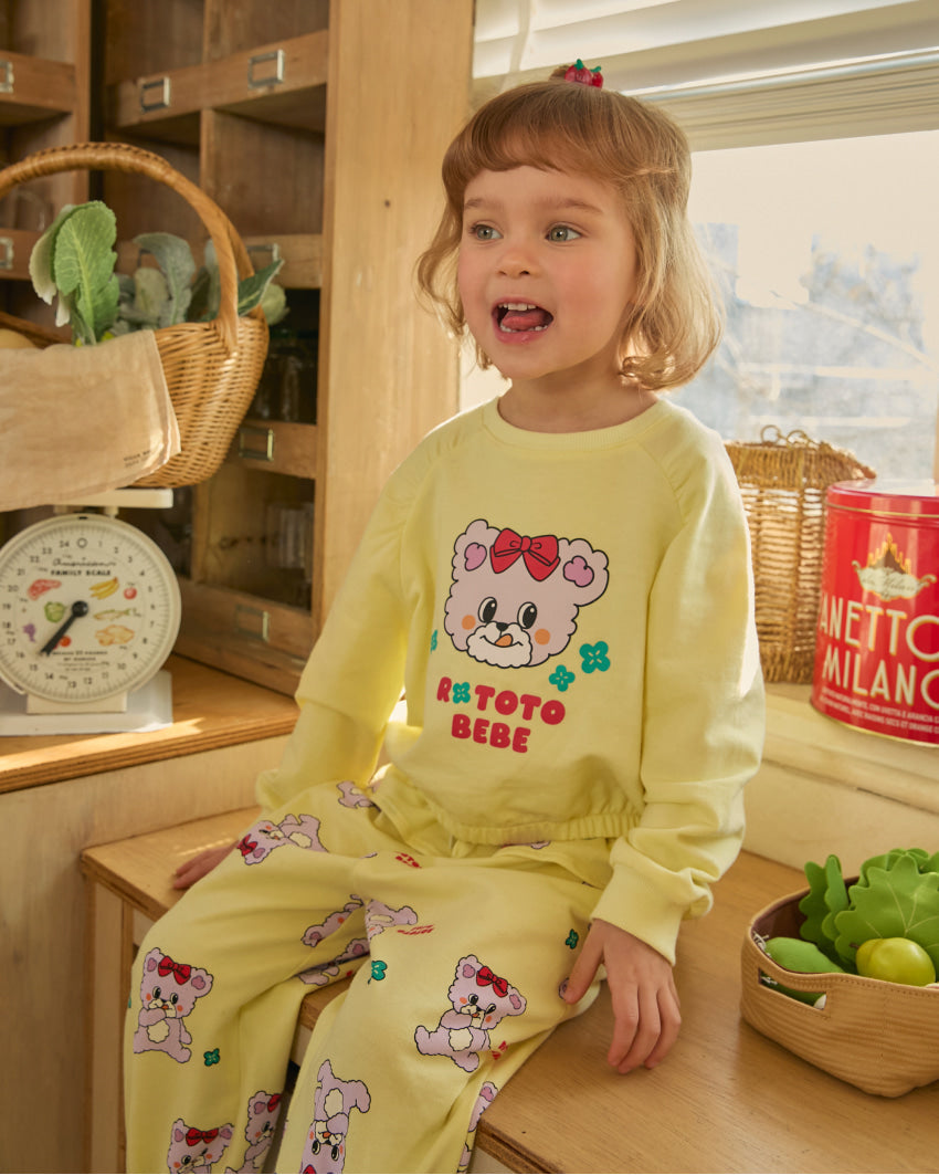 Mini French Terry Shirring Point Set