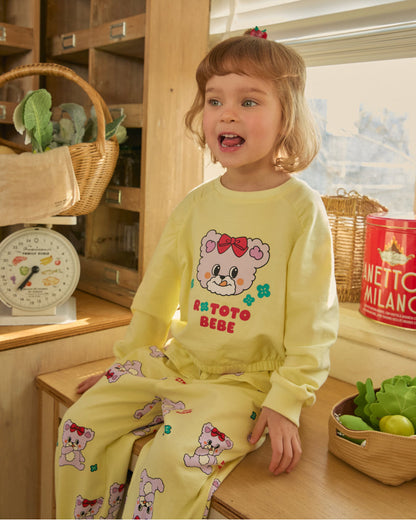 Mini French Terry Shirring Point Set