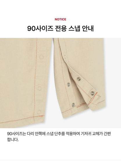 Woven Balloon Point Overalls