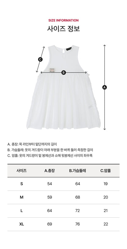 Tulle Layered Ruffle Dress