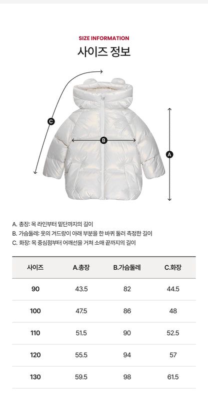 Glossy Polyester Mid-Length Down Jacket