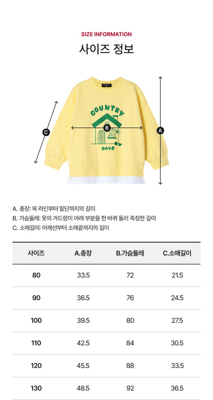 Mini French Terry Layered Sweatshirt