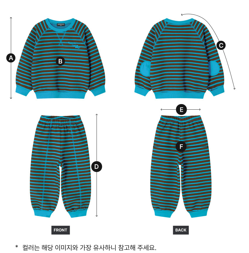 [26F] Terry Striped Stitch Set