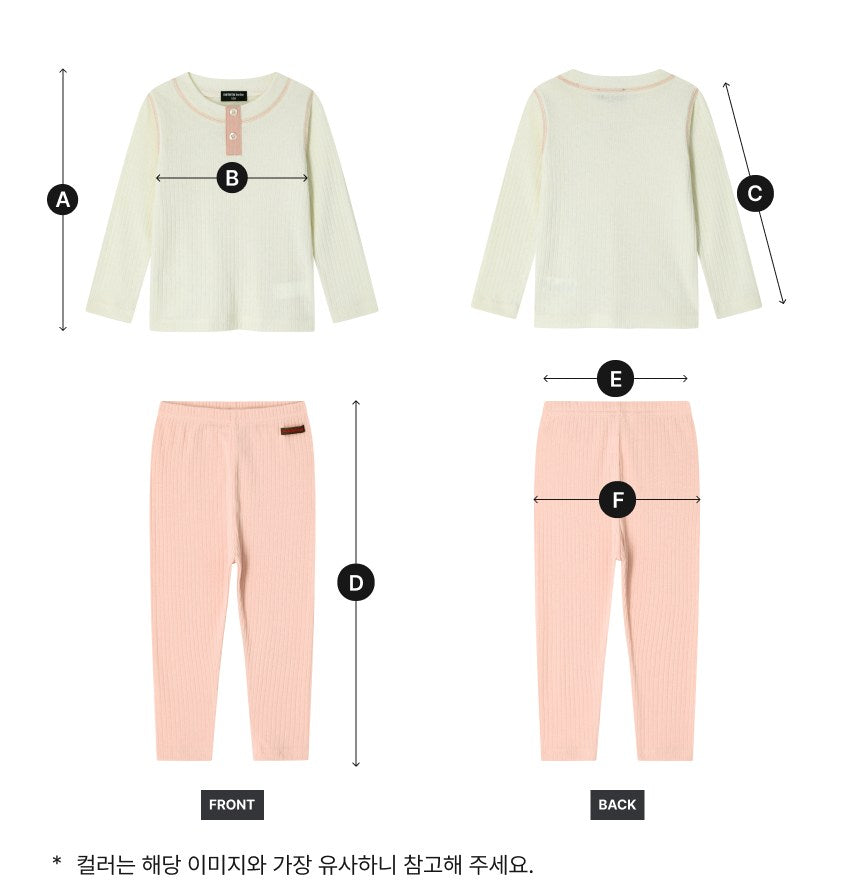 [26F] Stitch Color-Block Point Loungewear