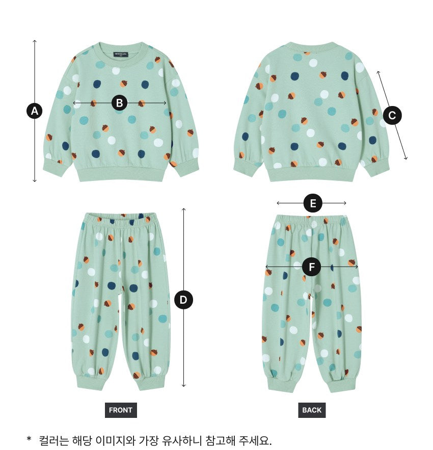 [26F] Mini Terry Round-Neck Allover Set