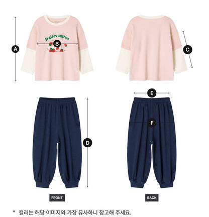 [26F] Cotton Modal Color-Block Layered Loungewear