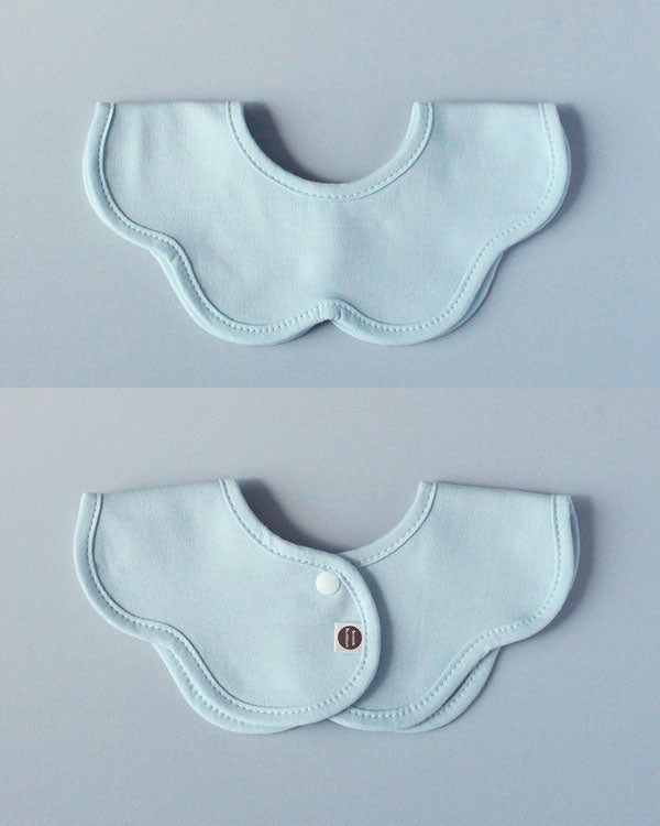 Baby Basic Blue Rolling Bib