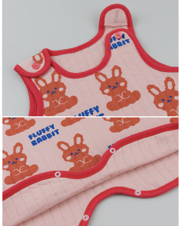 Fluffy Rabbit Sleep Sack Wearable Blanket