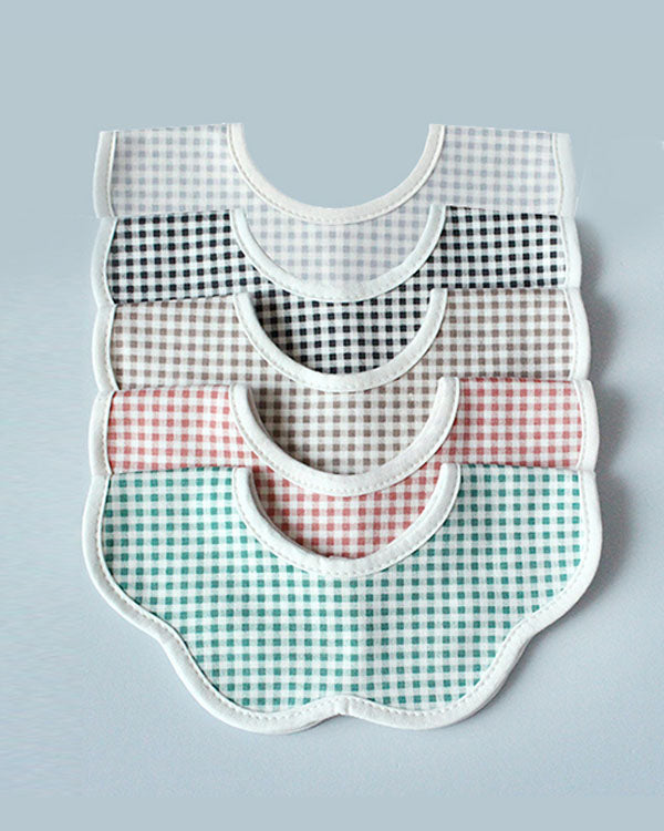 Baby Gingham Rolling Bib