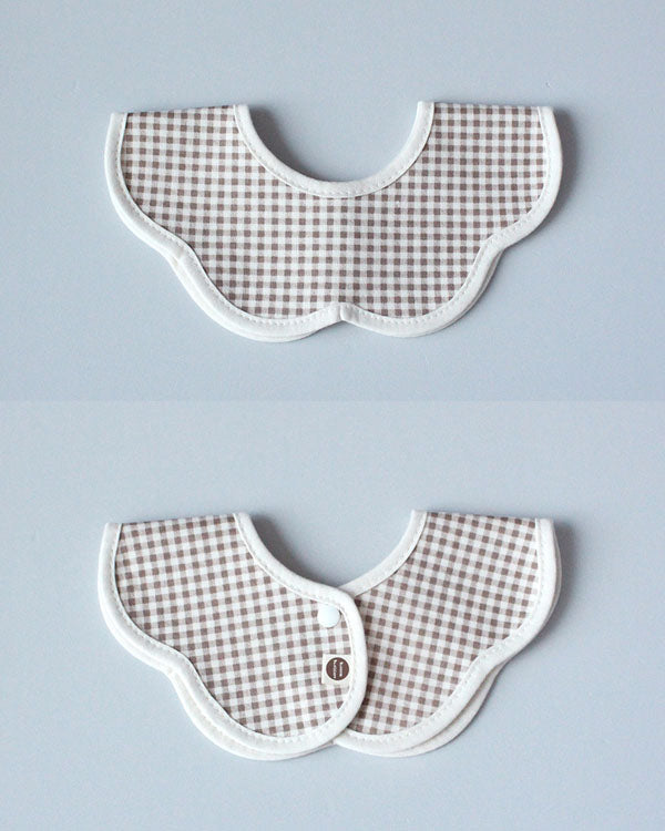 Baby Gingham Rolling Bib