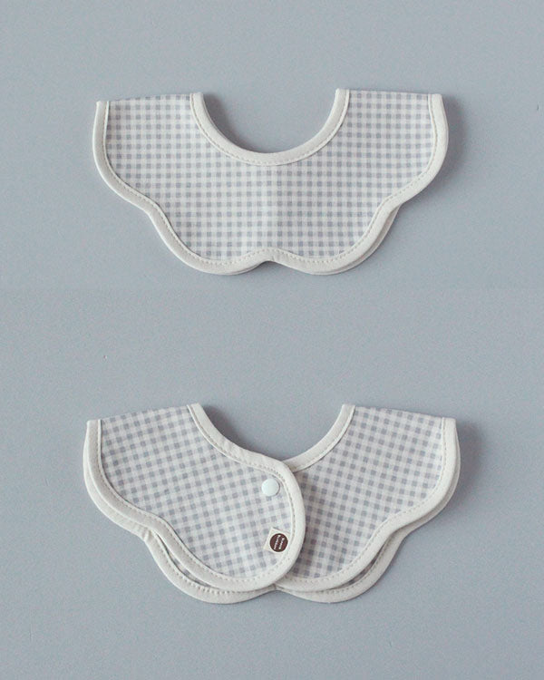 Baby Gingham Rolling Bib