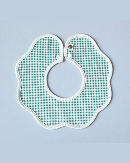 Baby Gingham Rolling Bib