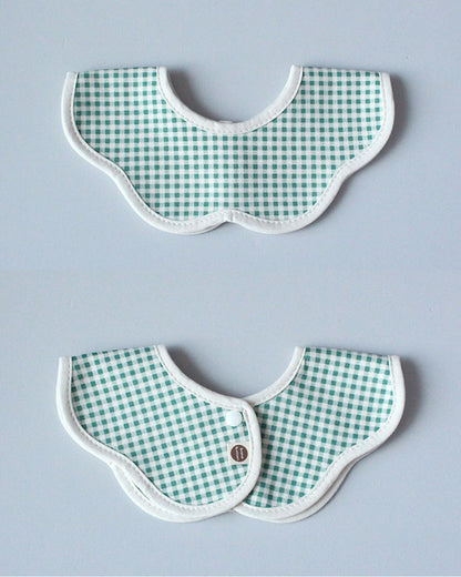 Baby Gingham Rolling Bib