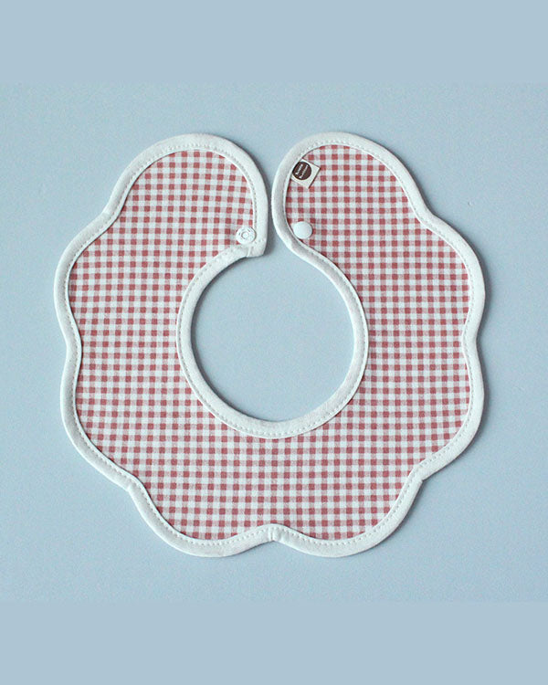 Baby Gingham Rolling Bib