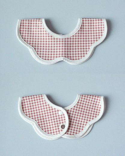 Baby Gingham Rolling Bib