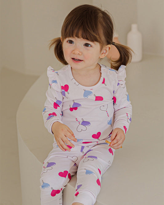 Candy Heart Single Spandex PJ Set